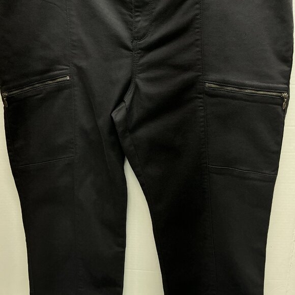 18WP JEANS Black NICE! Susan Graver Utility Jeans A343097 $72 - Picture 6 of 14